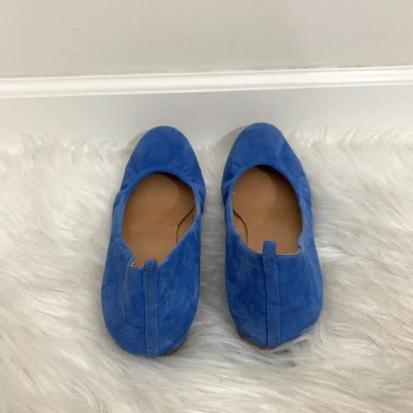 J Crew Anya Blue Suede Ballet Flats - Picture 8 of 10